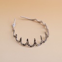 Leopard print headband - black
