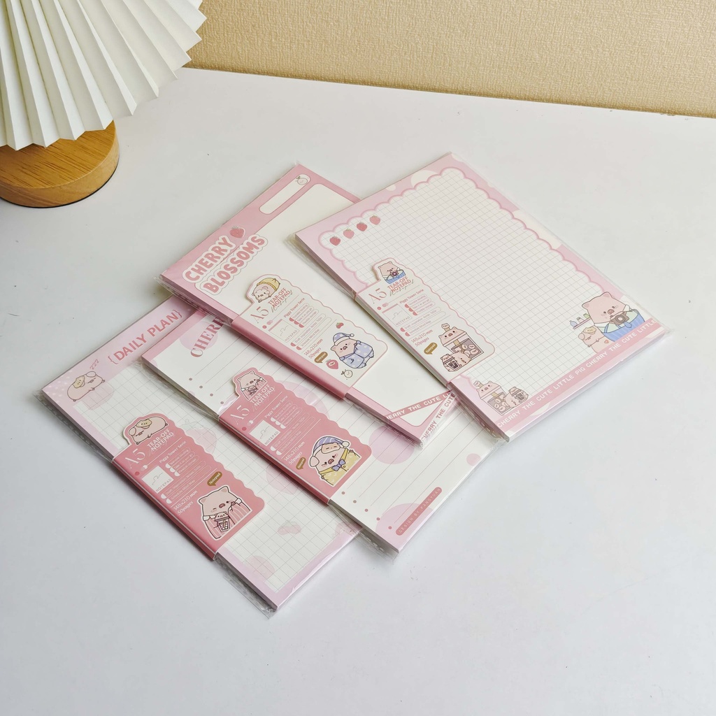 Piggy Little Tower Series - A5 Writing Pad, 50 pcs