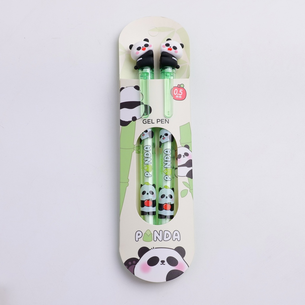 Panda Series - Sharing Pen Pair-Pack Gel Pen (Blue Ink)