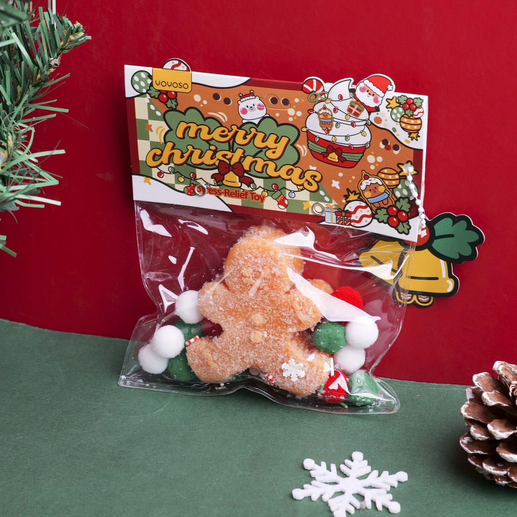 Christmas Series - Gingerbread Man Squishy Stress-Relief Toy