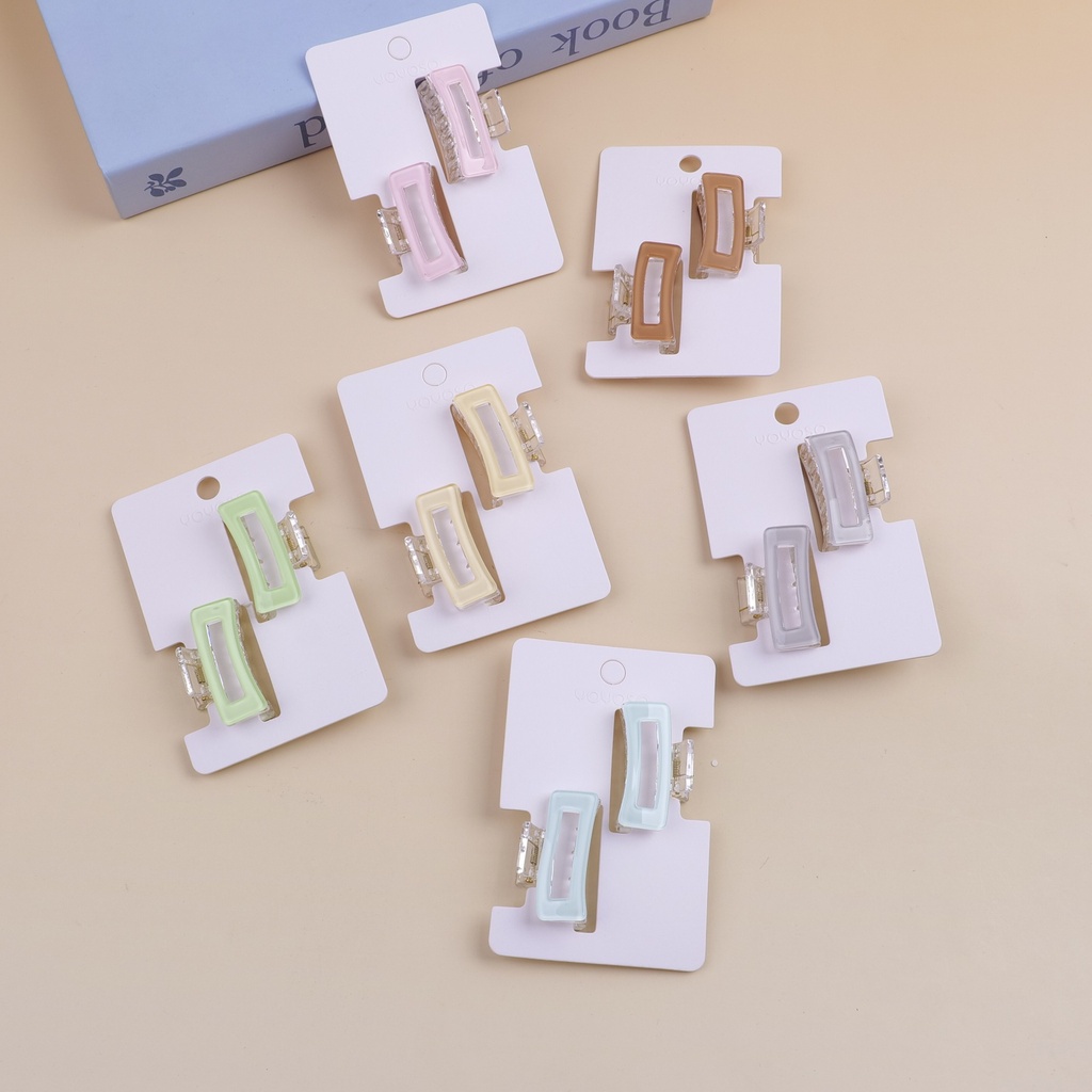 Square Pair Acrylic Claw Clip