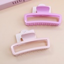 Solid colored square acrylic claw clip