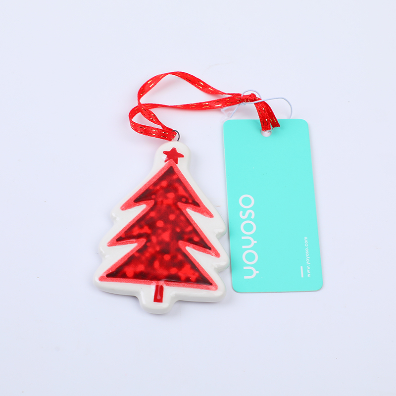 Christmas series triangular tree hanging ornament