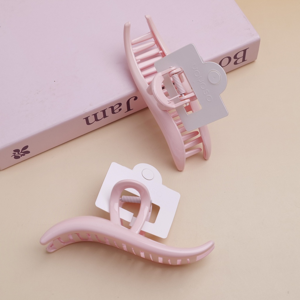 Single-bar claw clip - pink