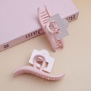 Single-bar claw clip - pink