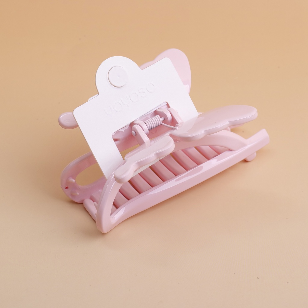 Butterfly claw clip - pink
