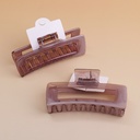 Square claw clip - gray