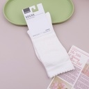 Solid Color Bow Ladies Mid-Calf Socks