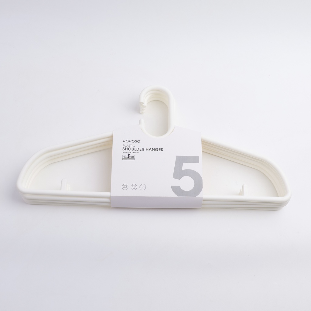 Fashion plastic Shoulder Hanger 5 pcs