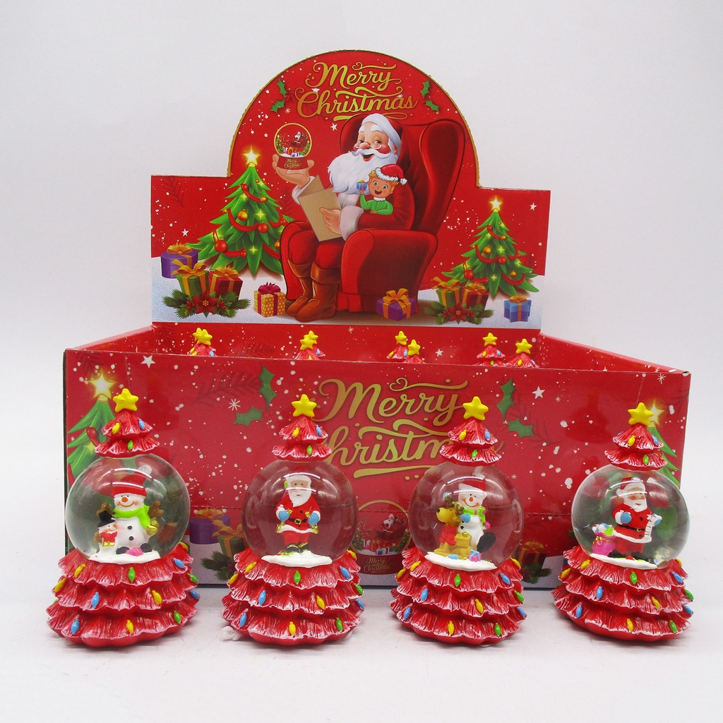Christmas Series - Red Christmas Tree Snow Globe Size 45#