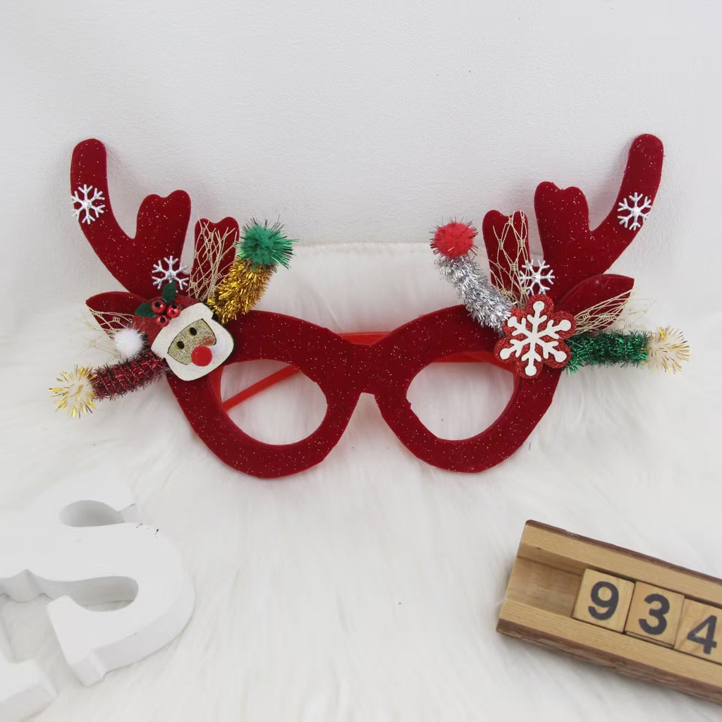 Antler Christmas glasses-3