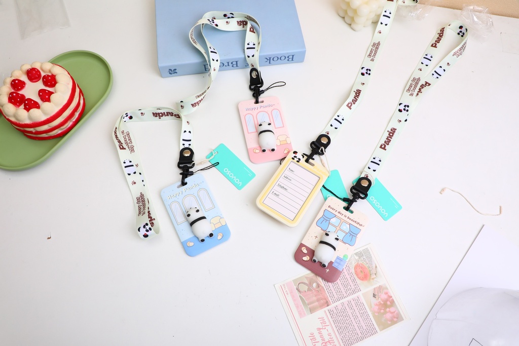 Panda Long Rope Card Holder