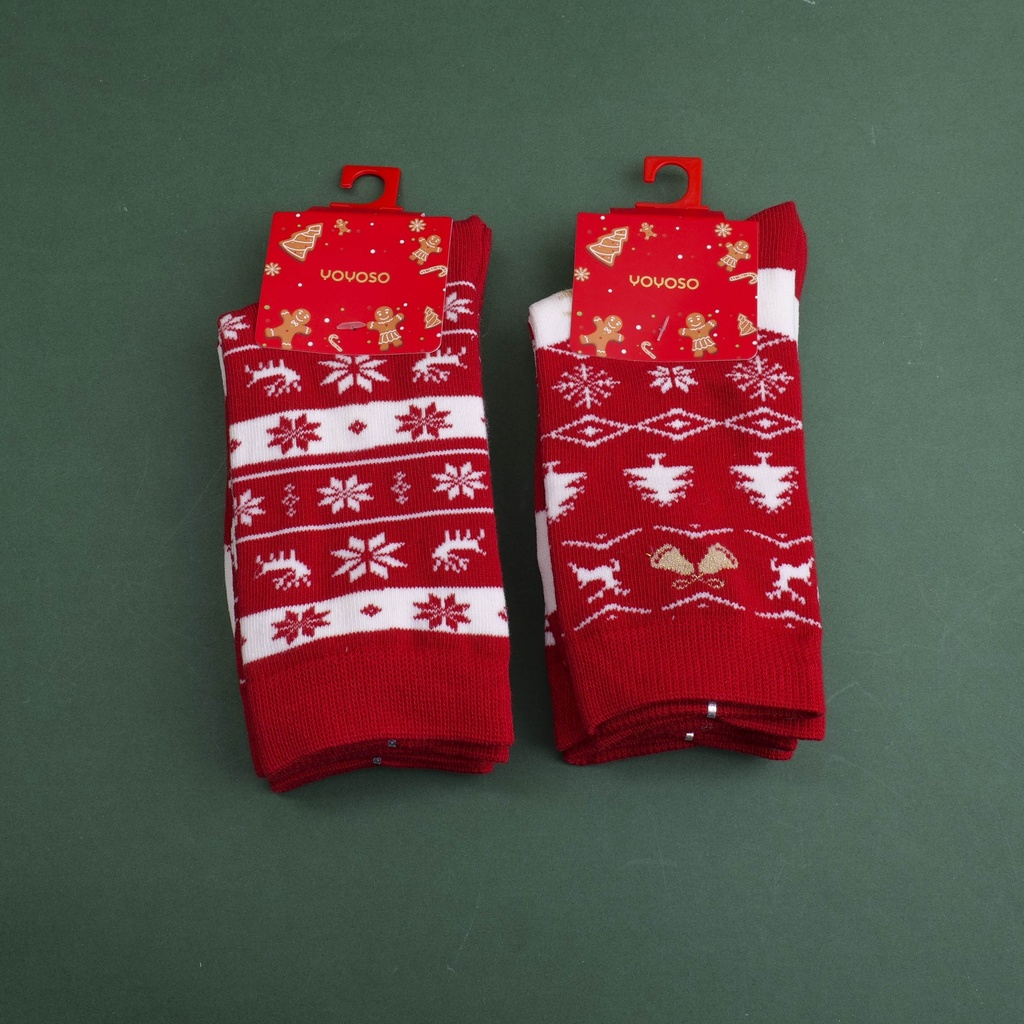 Christmas Mid-calf Socks（Pack of two pairs） - 13