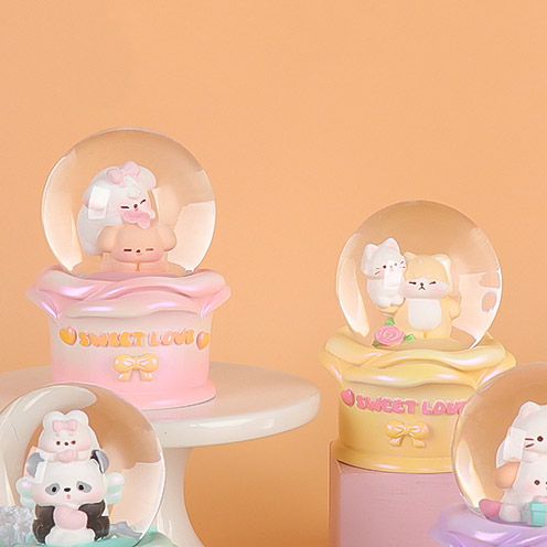 Lovely Animal Series Crystal Ball with Light (including electronics) 45#