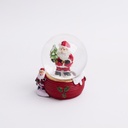 Small-sized Red Santa Claus Holding a Tree Water Globe Ornament45#