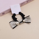 Checkered Series Pearl Hair Tie