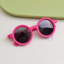 Bear print polarized glasses for children - pink