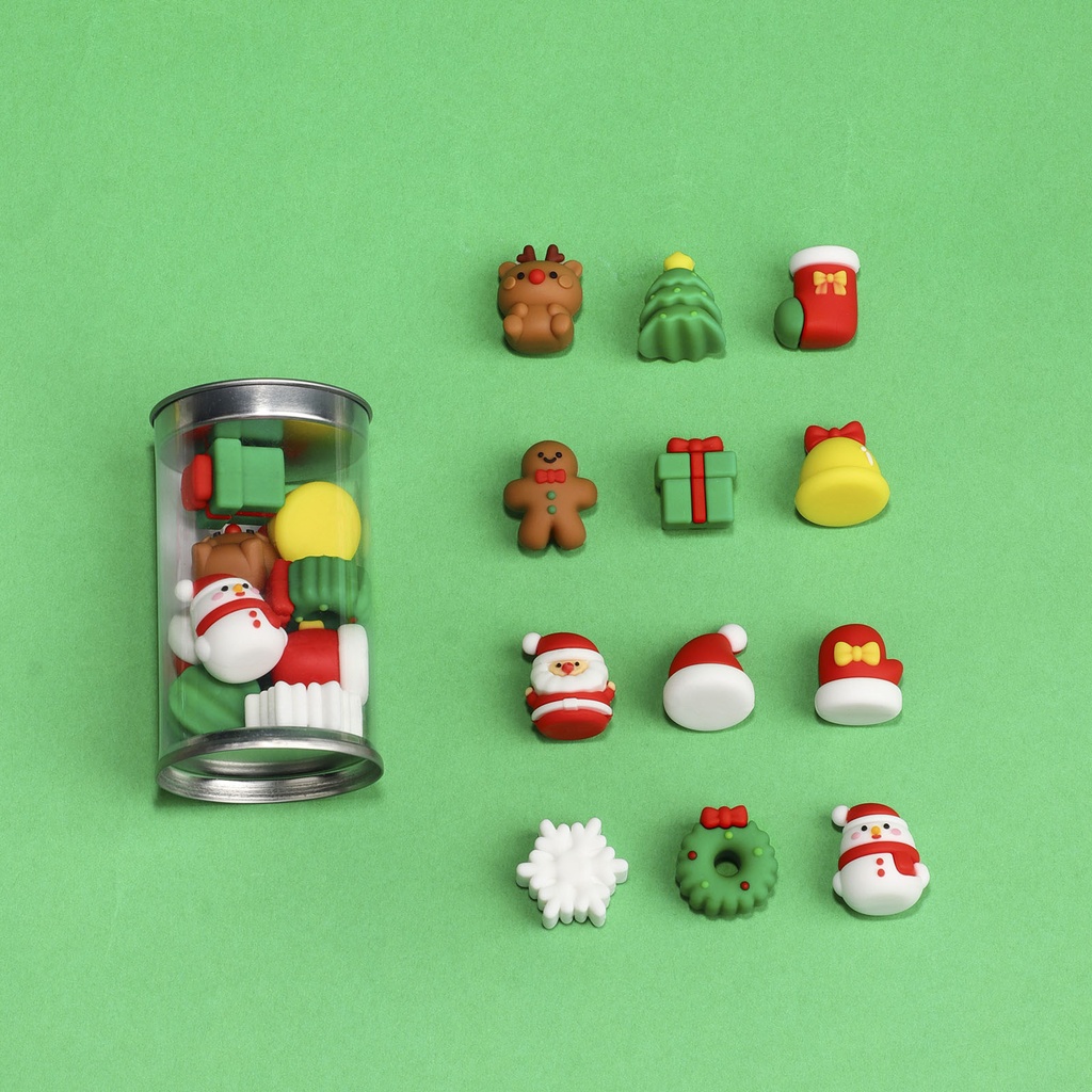 Christmas Series - Real 3D Eraser (12 pcs)