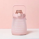 Gradient Color Sports Plastic Straw Cup-1.3L