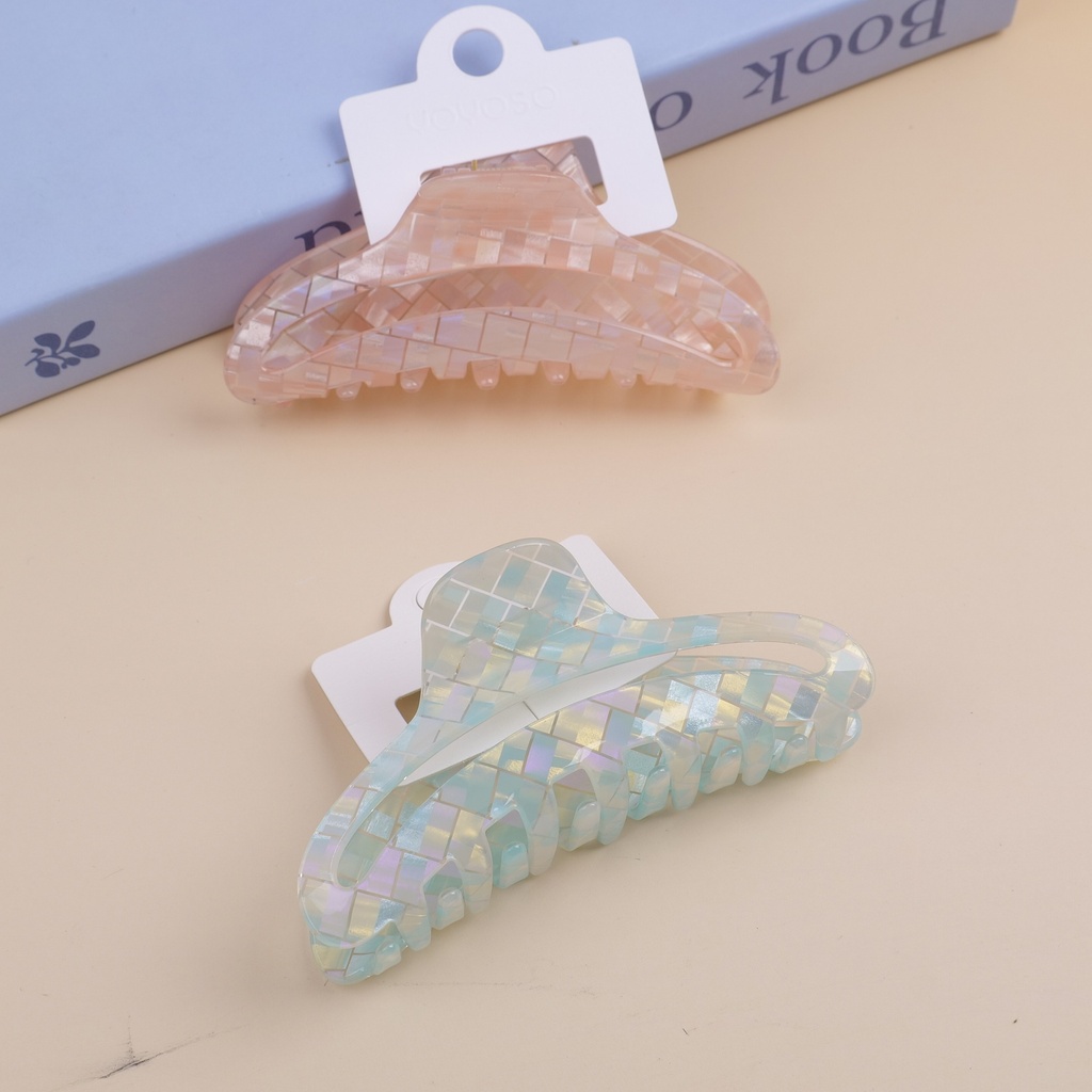 Semi-circular Acrylic Claw Clip