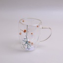 White dried flowers Glass - 350ml