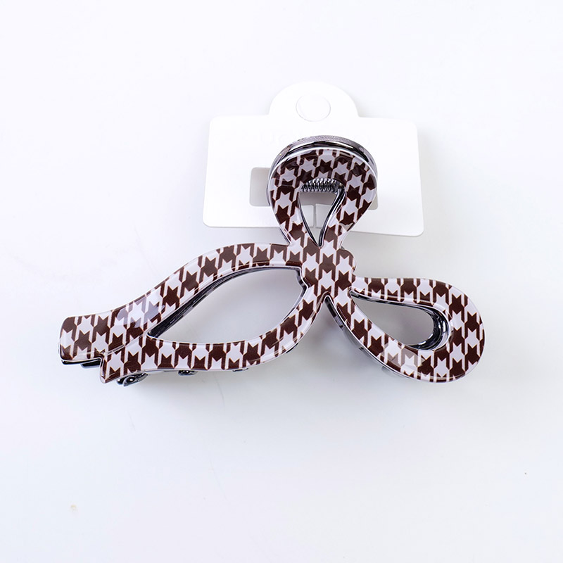 Plaid  Neck Tie Acrylic claw