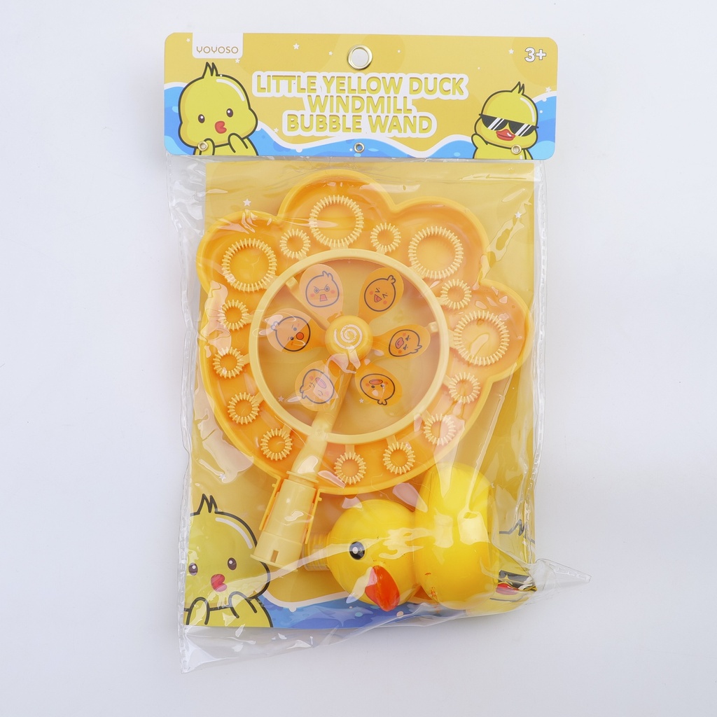 Little Yellow Duck Windmill Bubble wand KQ-6600-2