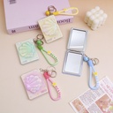 Hanging oil immersed square mirror - Colorful Shell