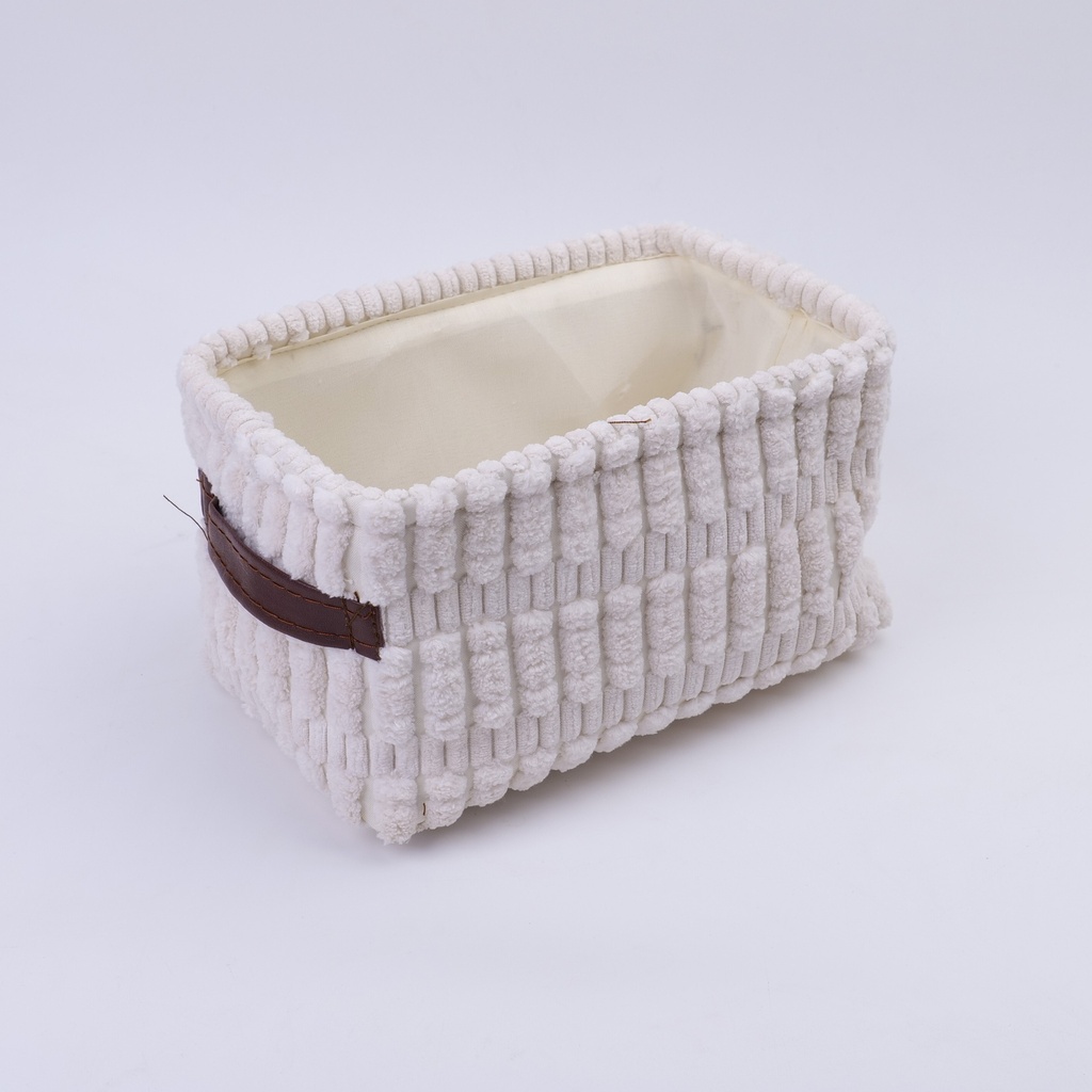 Small fat pile composite storage basket