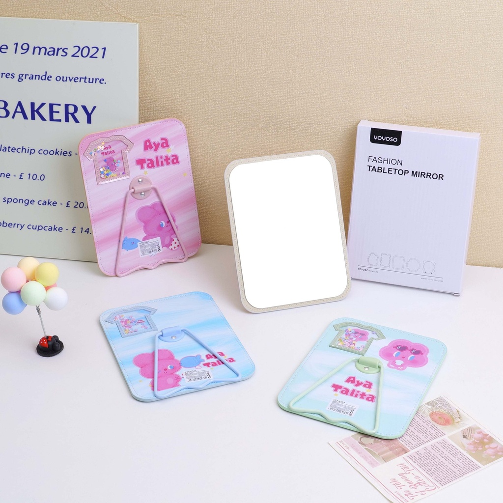 Rabbit YOYO series - rectangular fun table mirror