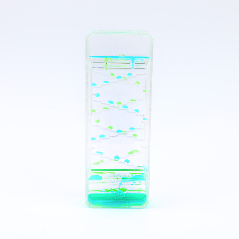Rectangular colored oil-dripping ornament