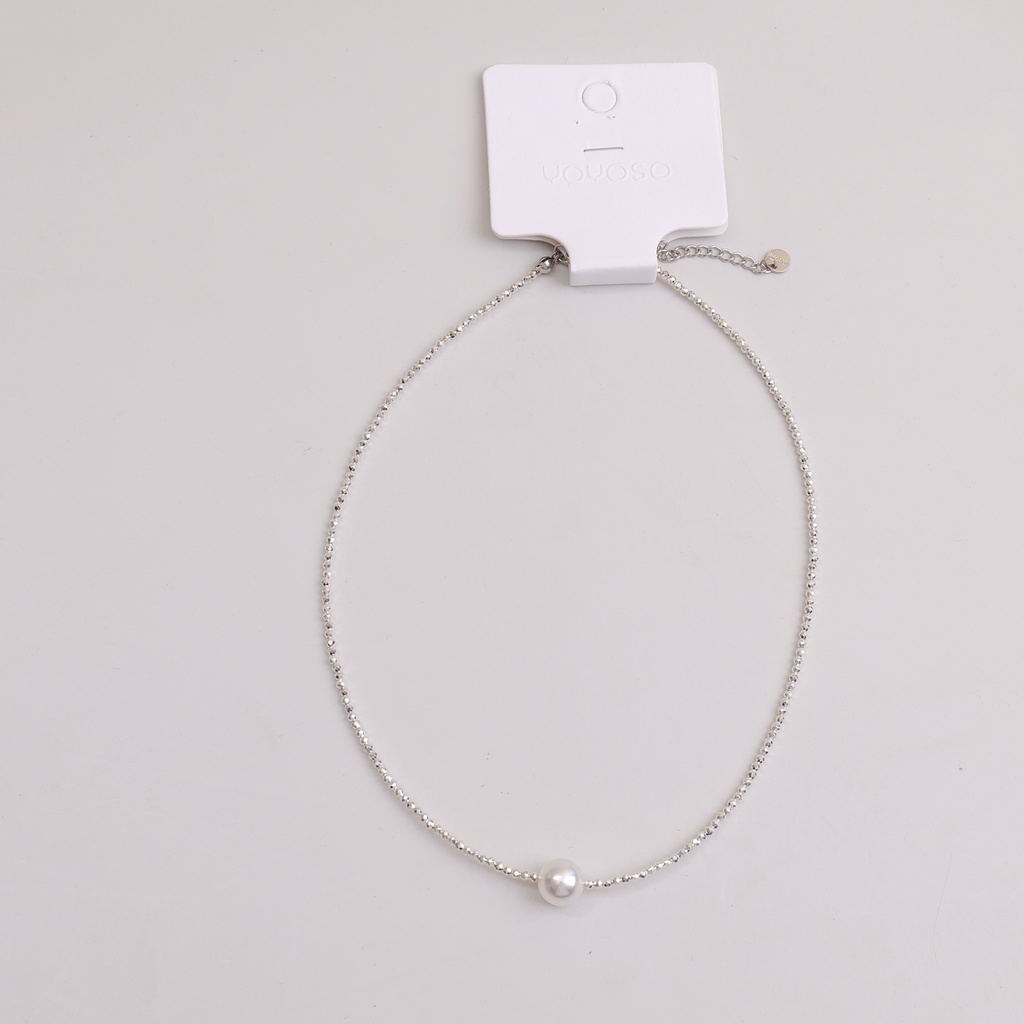 Round Pearl Pendant Necklace