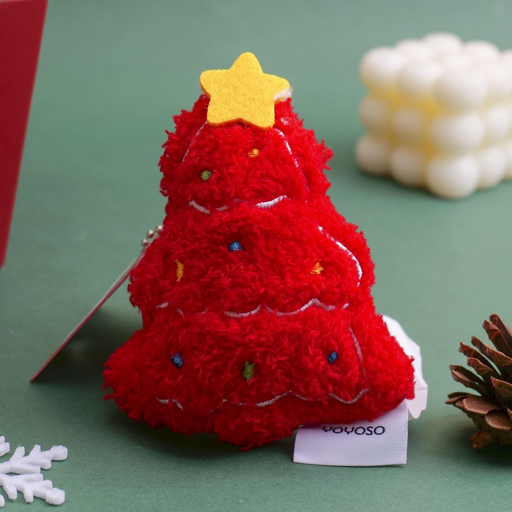 Small Christmas Tree Ornament for Christmas - Red