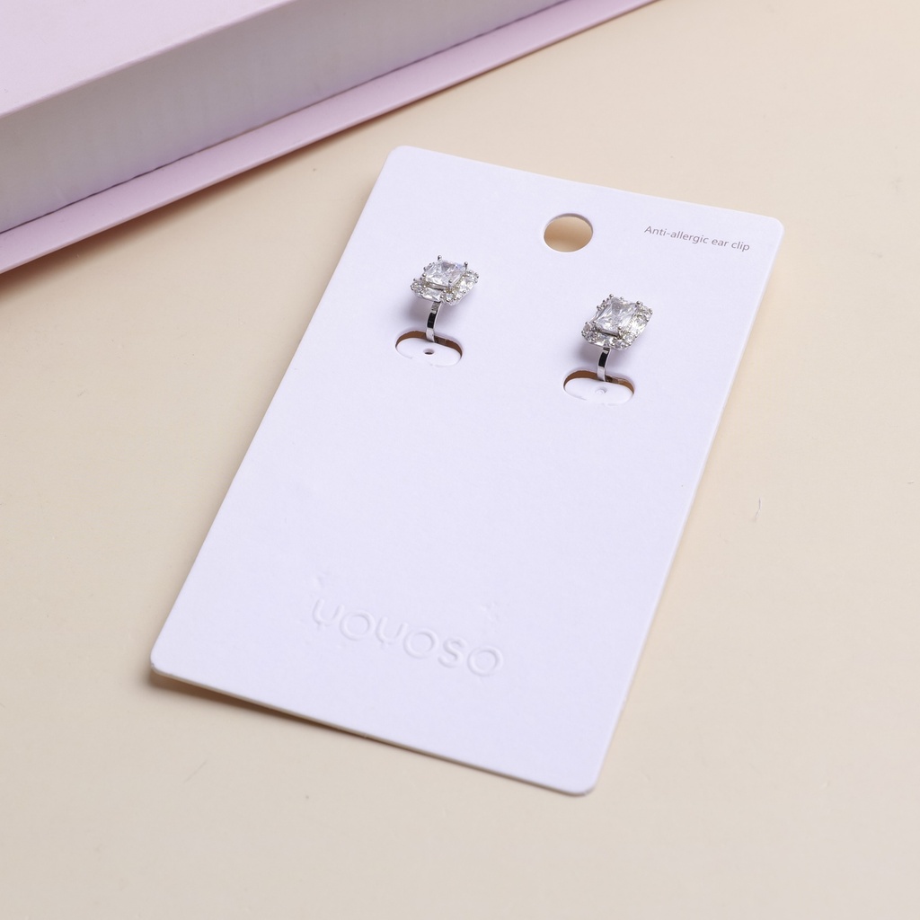 Square Diamond Earrings
