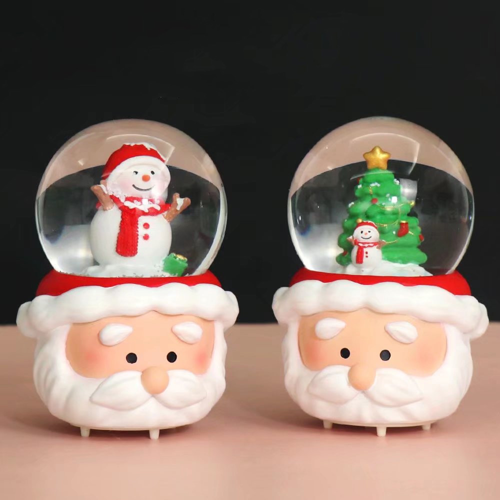Christmas Series - Santa Claus-shaped Crystal Ball (including batteries) 65#