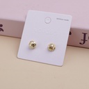 Concave and Convex Metal Stud Earrings