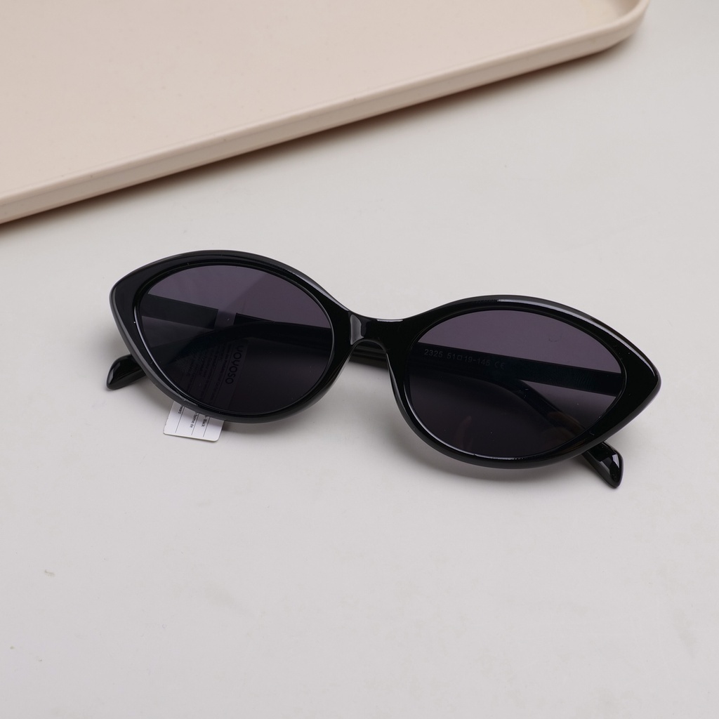Small Cat-Eye Ladies' Sunglasses - Black