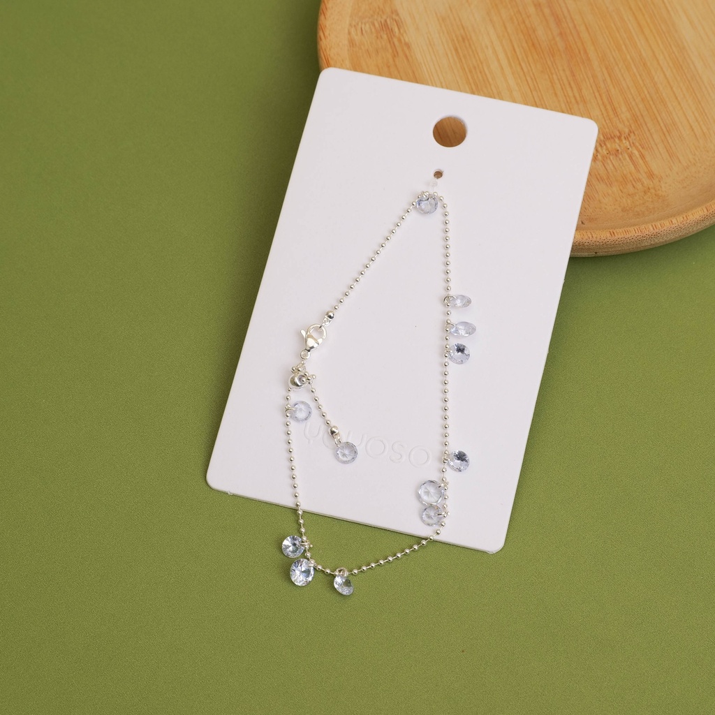 Lake Blue Zircon Anklet