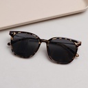 Checkered Ladies' Sunglasses - Leopard Print