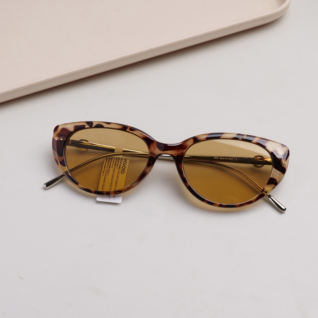 Cat-Eye Ladies' Sunglasses - Leopard Print