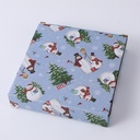 Christmas elk square ceramic plate 