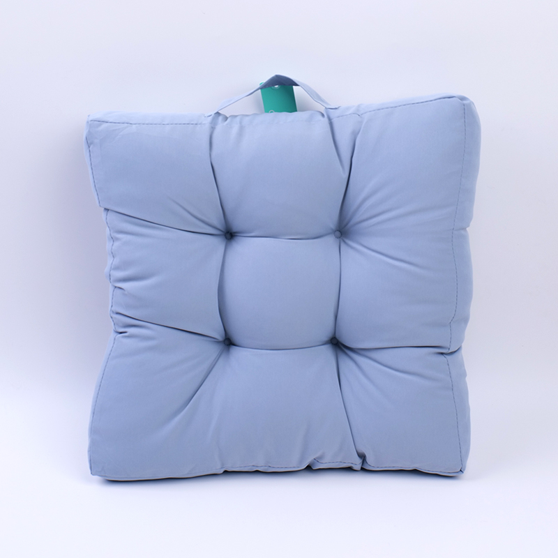 Synthetic fiber cotton 3D cushion-blue