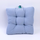 Synthetic fiber cotton 3D cushion-blue