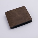 Simple Men's Short Wallet - Brown