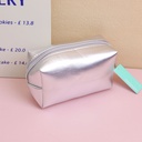 Silver series pillow cosmetic bag - medium