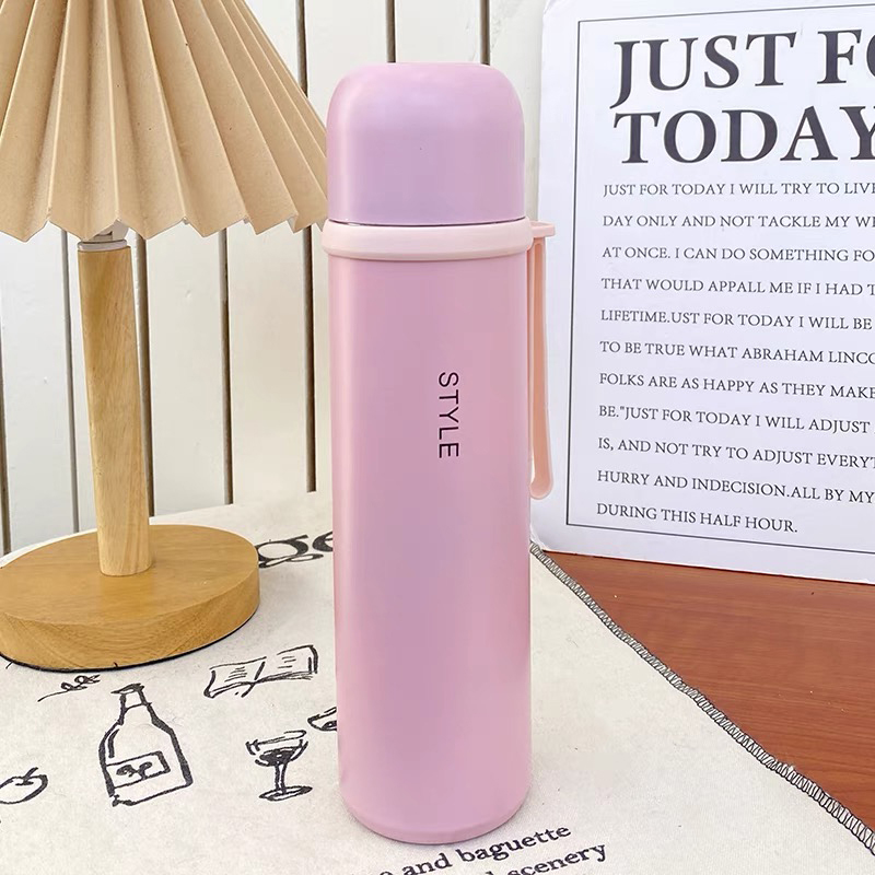 Fresh and elegant bullet vacuum cup 450ml-pink