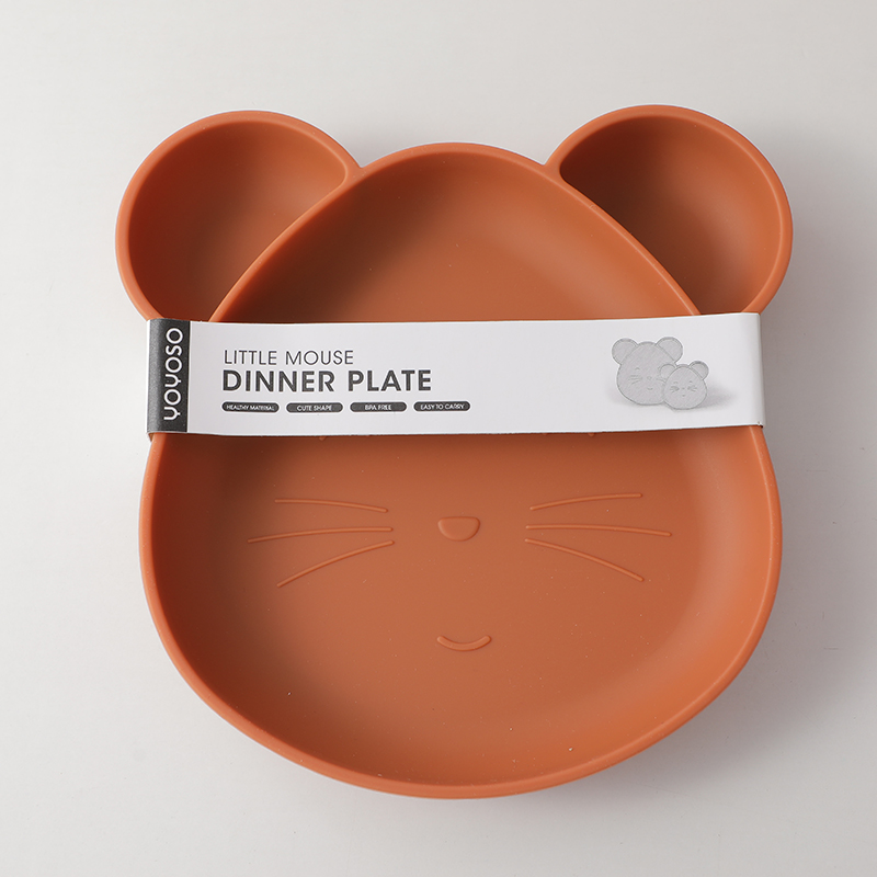 Little mouse dinner plate-khaki