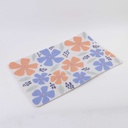 Flower dance wire loop floor mat