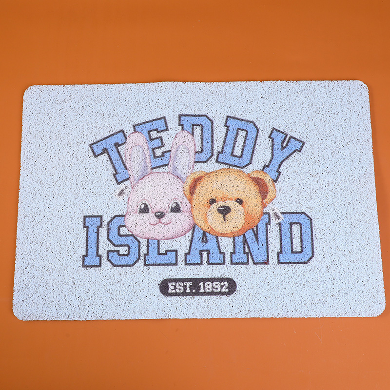 TEDDY ISLAND series floor mat 003-blue