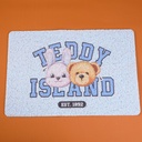 TEDDY ISLAND series floor mat 003-blue